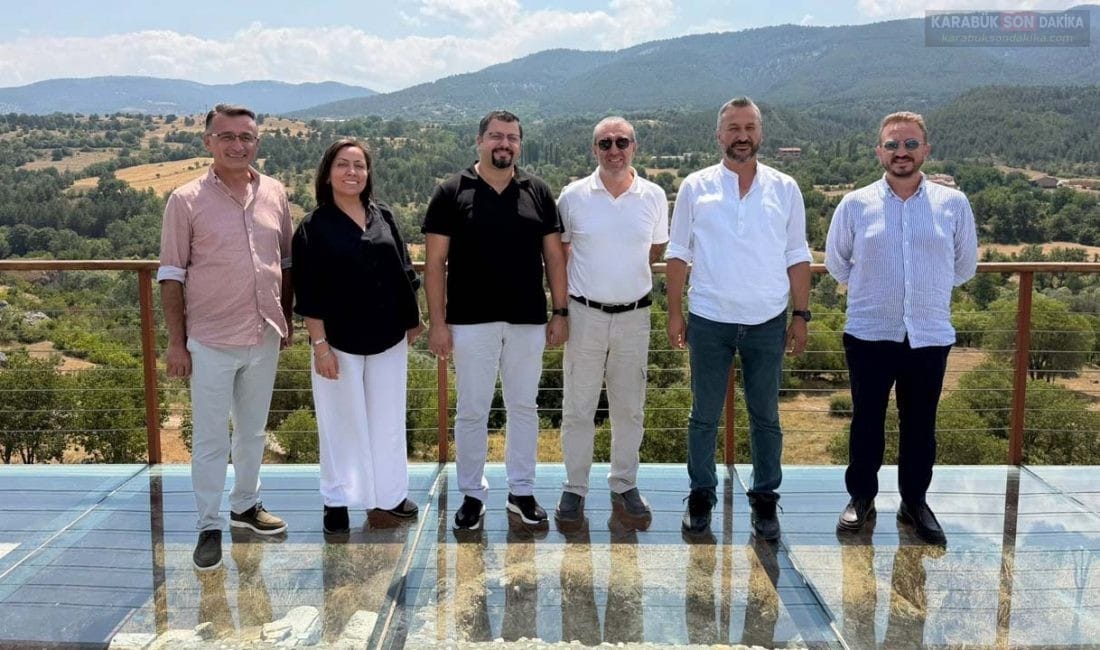 Safranbolu Turizm İşletmecileri Derneği Başkanı ve üyeleri, Eskipazar Belediye Başkanı