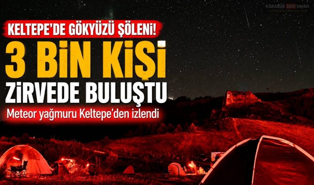 KELTEPE’DE GÖKYÜZÜ ŞÖLENİ! 3 BİN KİŞİ ZİRVEDE BULUŞTU Karabük'te ilk kez düzenlenen Keltepe Gözlem Şenliği ve Uzay Girişimciliği