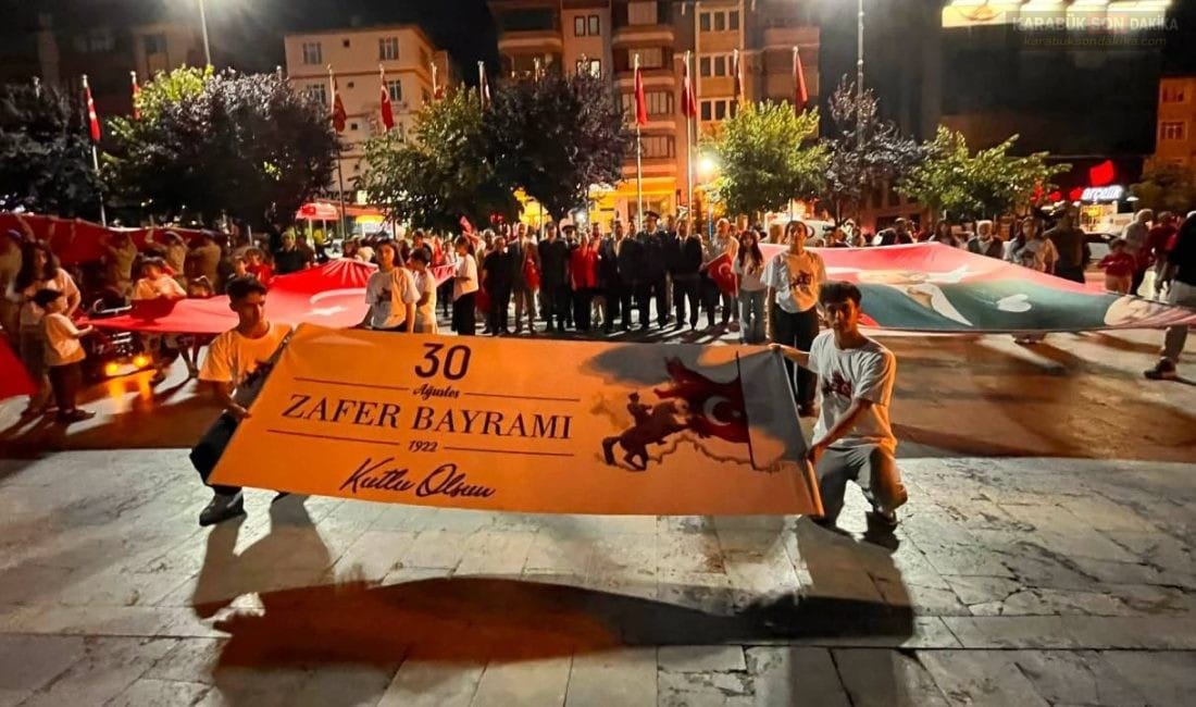 Safranbolu’da 30 Ağustos Zafer Bayramı’nın 104. yıl dönümü dolayısıyla düzenlenen