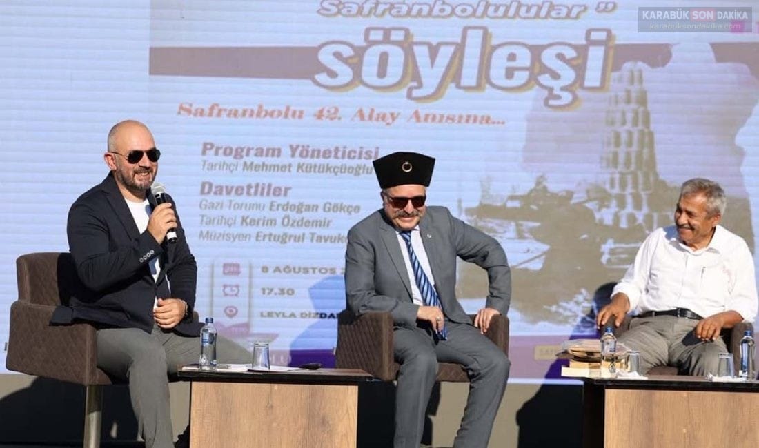 SAFRANBOLU’DA 42. ALAY’IN KAHRAMANLARI ANILDI Safranbolu Belediyesi tarafından düzenlenen “Dünya Tarihini Değiştiren Safranbolulular” söyleşisinde, 42.