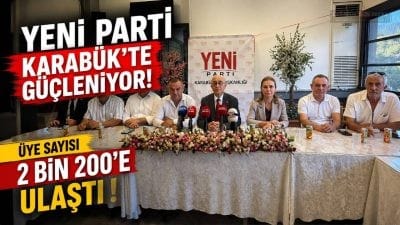 Yeni Parti Karabük İl Başkanı Vedat Yaşar, teşkilatlanmanın tamamlandığını ve