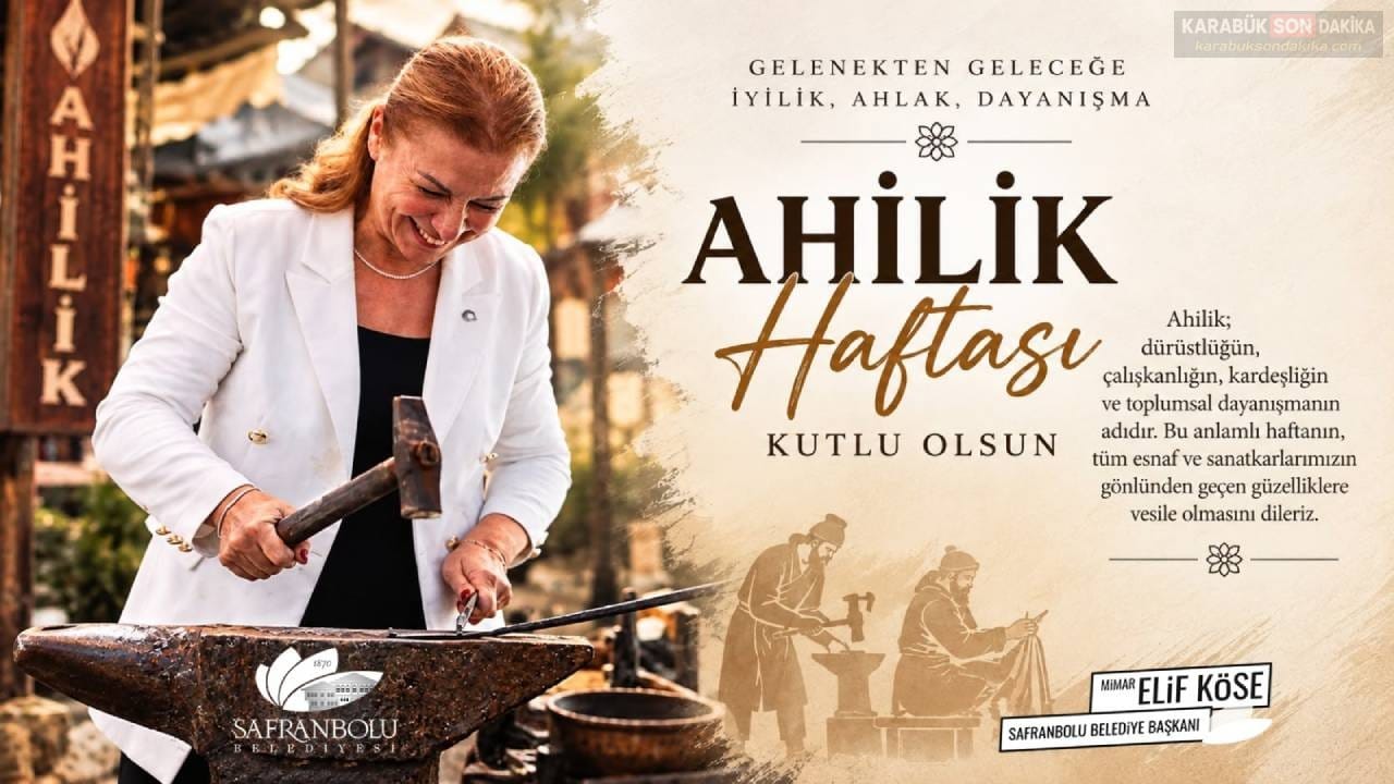 BAŞKAN ELİF KÖSE’DEN 39. AHİLİK HAFTASI KUTLAMA MESAJI 1 BAŞKAN ELİF KÖSE’DEN 39. AHİLİK HAFTASI KUTLAMA MESAJI